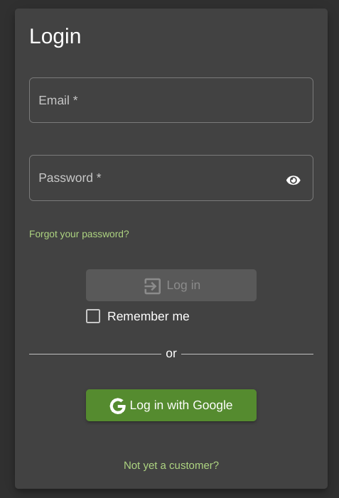 The Login Page